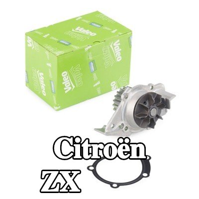 VALEO مضخة مياه بدون غطاء, مع حشيات/مانعات تسرب — Citroën Zx