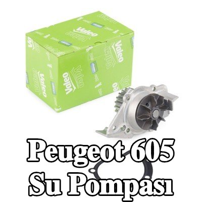 VALEO Kapaksız su pompası, conta/sızdırmazlık elemanları ile — Peugeot 605