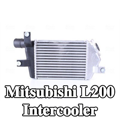 NISSENS Hızlı bağlantı parçası olmayan Intercooler, Sol konektör, açılı, Sağ konektör, açılı — Mitsubishi L200
