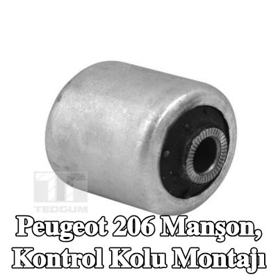 TEDGUM Manşon, kontrol kolu montajı — Peugeot 206