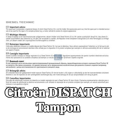 DT Spare Parts Tampon — Citroën Dispatch