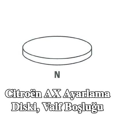 IPSA Ayarlama Diski, valf boşluğu — 1992 Citroën Ax