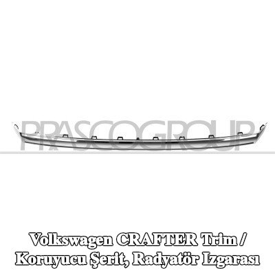 PRASCO Trim / koruyucu şerit, radyatör ızgarası Ön — Volkswagen Crafter