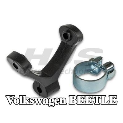 HJS مجموعة التثبيت, كاتم الصوت مع مشبك — 2017 Volkswagen Beetle