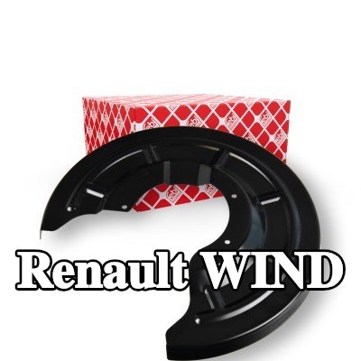 FEBI BILSTEIN لوحة دعم قرص الفرامل للمحور الخلفي الأيسر — Renault Wind