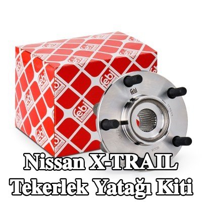 FEBI BILSTEIN Sol ön aks tekerlek yatağı kiti, Ön Aks Sağ, Tekerlek göbeğine entegre tekerlek yatağı, ABS sensör halkalı, entegre manyetik sensör halkalı — Nissan X-trail