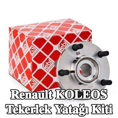 FEBI BILSTEIN Sol ön aks tekerlek yatağı kiti, Ön Aks Sağ, Tekerlek göbeğine entegre tekerlek yatağı, ABS sensör halkalı, entegre manyetik sensör halkalı — Renault Koleos