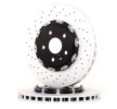 BREMBO مجموعة أقراص الفرامل والوسادات Prime, محور قرص الفرامل من الألومنيوم, مثقبة/مُهواة, قرص مكابح ثنائي الأجزاء — Opel Insignia (2)