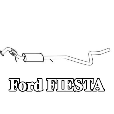 VEGAZ كاتم الصوت الأوسط — 2018 Ford Fiesta