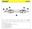 RIDEX Tahrik mili Ön Aks Sol, 625mm — Toyota Rav4 (7)