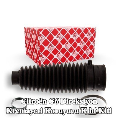 FEBI BILSTEIN Sol ön aks direksiyon kremayeri kılıfı kiti, Ön Aks Sağ, kelepçeli — Citroën C6