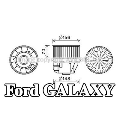 PRASCO محرك منفاخ التدفئة — Ford Galaxy