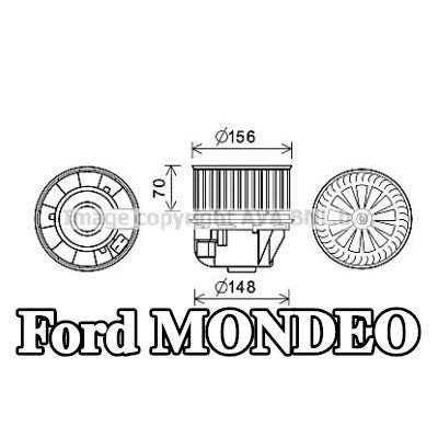 PRASCO محرك منفاخ التدفئة — Ford Mondeo
