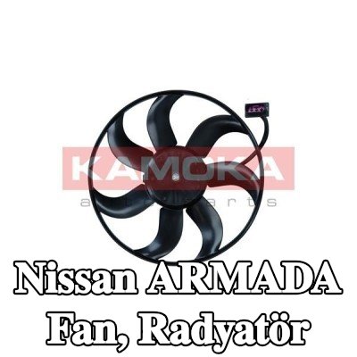 KAMOKA Fan, radyatör 393mm — Nissan Armada