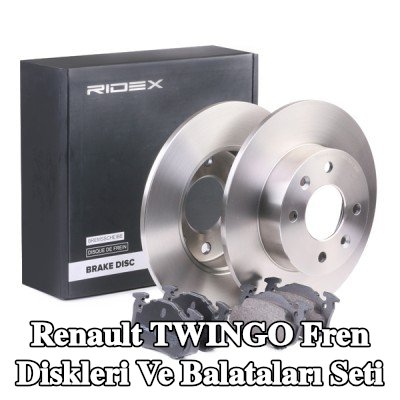 RIDEX Fren diskleri ve balataları seti Ön Aks, düz — 1995 Renault Twingo