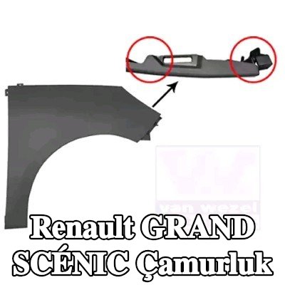 VAN WEZEL Çamurluk Sağ Ön — 2012 Renault Grand Scénic