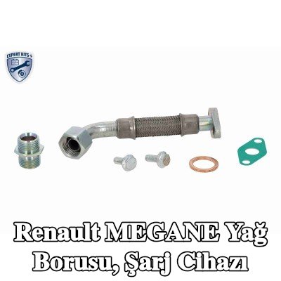 VAICO Yağ borusu, montaj kiti ile şarj cihazı — 1997 Renault Megane