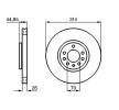 BOSCH Fren diski Dış Çap: 314mm, Havalandırmalı, Kaplamalı — Opel Signum (10)