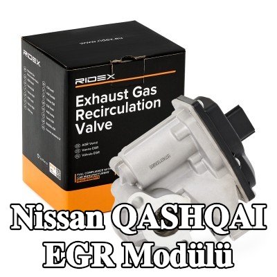 RIDEX EGR soğutucusundan sonra EGR Modülü, sabitleme/montaj malzemesi ile, Düşük Basınç Tarafı — Nissan Qashqai