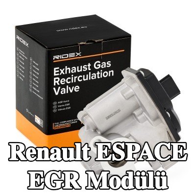 RIDEX EGR soğutucusundan sonra EGR Modülü, sabitleme/montaj malzemesi ile, Düşük Basınç Tarafı — Renault Espace