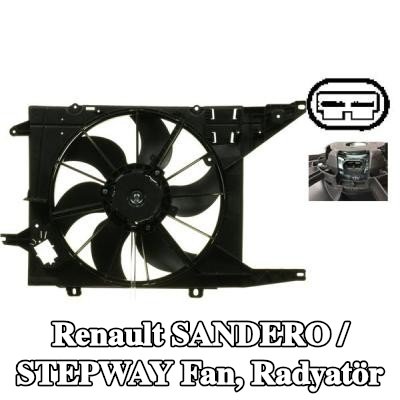 MAHLE Fan, radyatör 380mm, radyatör fan kapağı — 2012 Renault Sandero / Stepway