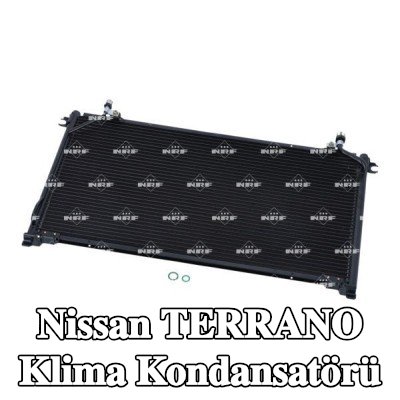 NRF Klima kondansatörü EASY FIT, conta halkası ile, azot dolgulu — Nissan Terrano