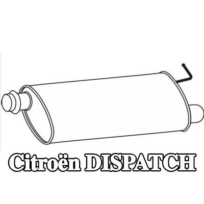 VEGAZ كاتم الصوت الأوسط — 2017 Citroën Dispatch