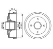 BOSCH Arka aks fren kampanası, 207, 8mm, tekerlek yatağı olmadan — Renault Super 5 (1)