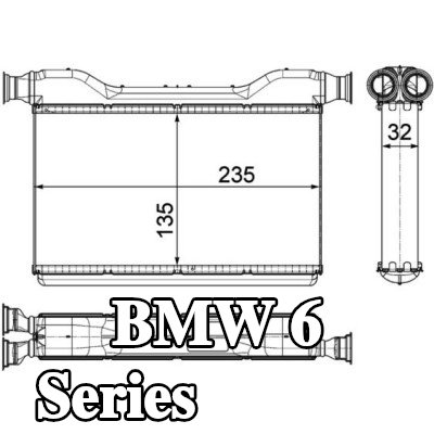 MAHLE شبكة التسخين — 2012 BMW 6 Series