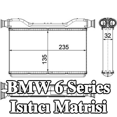 MAHLE Isıtıcı matrisi — 2012 BMW 6 Series