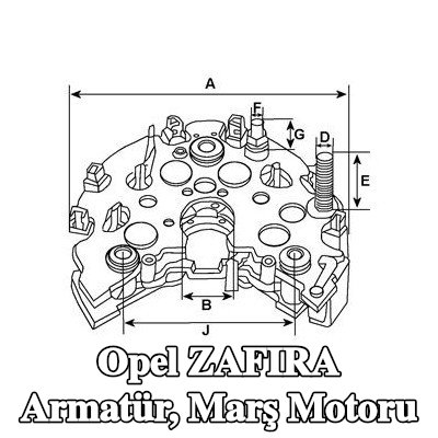 HC-Cargo Armatür, marş motoru — Opel Zafira
