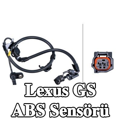 HELLA ABS sensörü Ön Aks Sol, kabloda sabitleme klipsleri ile — Lexus Gs