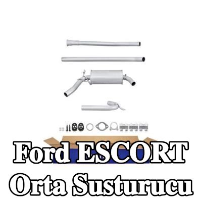 HELLA Montaj parçaları ile birlikte orta susturucu — 1990 Ford Escort