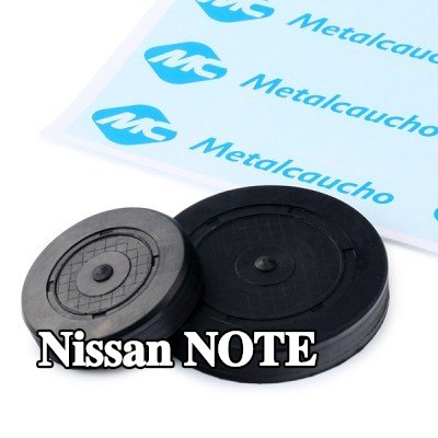 Metalcaucho سدادة، فتحة تثبيت عمود ذراع الكرسي الهزاز — Nissan Note