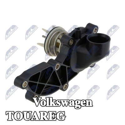 NTY غلاف الثرموستات لمضخة المياه, مع حشية/مانع تسرب, مزود بثرموستات — 2012 Volkswagen Touareg