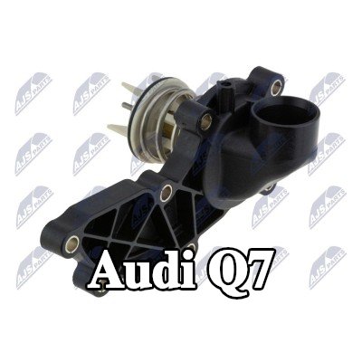 NTY غلاف الثرموستات لمضخة المياه, مع حشية/مانع تسرب, مزود بثرموستات — 2012 Audi Q7