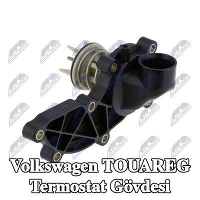 NTY Termostat muhafazası Su Pompası, contalı/sızdırmaz, termostatlı — 2012 Volkswagen Touareg
