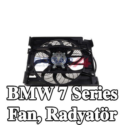 BOGAP Fan, çerçeveli radyatör, kontrol ünitesi ile, elektrik motorlu — 2000 BMW 7 Series