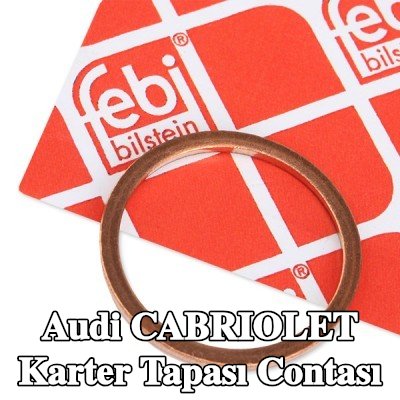 FEBI BILSTEIN Karter tapası rondelası Bakır, Inner Diameter: 26mm — Audi Cabriolet