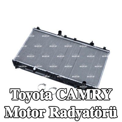 NRF Motor radyatörü Alüminyum, montaj parçaları ile — 2000 Toyota Camry