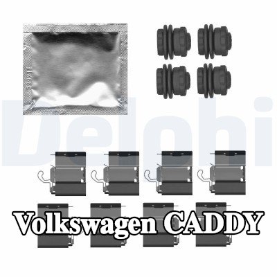 DELPHI طقم تركيب وسادات الفرامل — Volkswagen Caddy