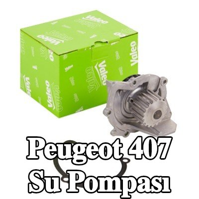 VALEO Kapaksız su pompası, conta/sızdırmazlık elemanları ile — Peugeot 407