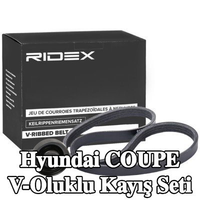 RIDEX V-Oluklu Kayış Seti — Hyundai Coupe