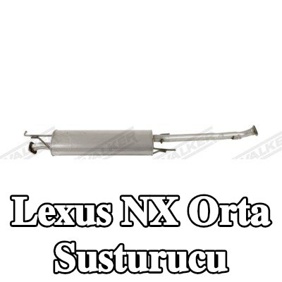 WALKER Orta susturucu 1790mm, montaj parçaları olmadan — Lexus Nx