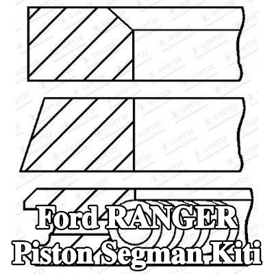 GOETZE ENGINE Piston Segman Kiti — 2008 Ford Ranger