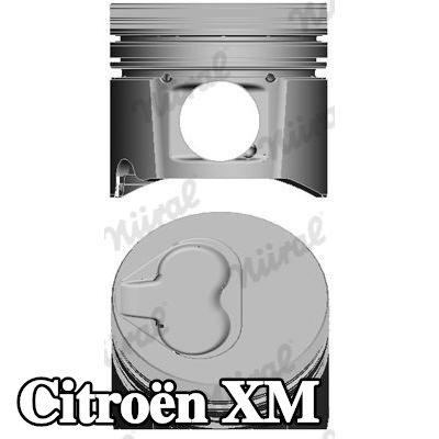 NÜRAL مكبس لقضيب التوصيل Keystone, مع قناة تبريد, مع حامل حلقة المكبس — Citroën Xm