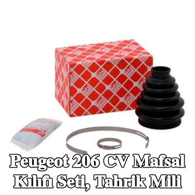 FEBI BILSTEIN CV Mafsal Kılıfı Seti, tahrik mili — Peugeot 206