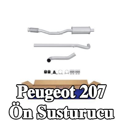 HELLA Ön susturucu Ön, montaj parçaları ile — 2006 Peugeot 207