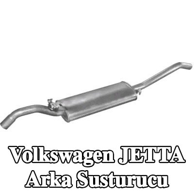 POLMO Arka susturucu Arka — 1990 Volkswagen Jetta