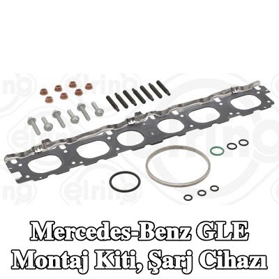 ELRING Montaj Kiti, conta/sızdırmazlık elemanları ile şarj cihazı, cıvata/vida ile — Mercedes-Benz Gle